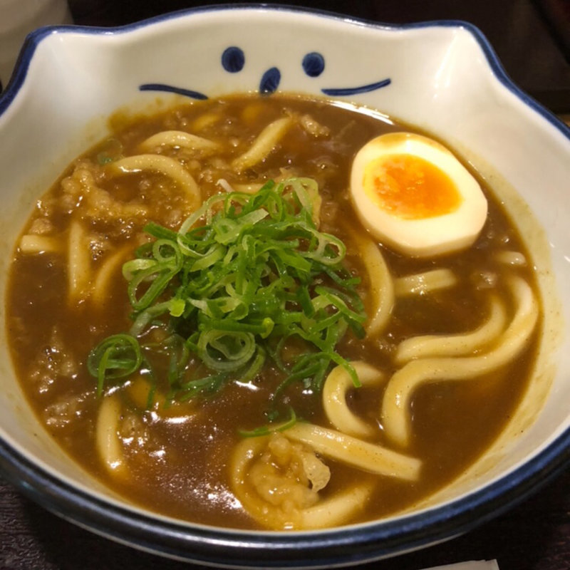 カレーうどん＆のら焼きセット(のらや 三軒茶屋店)
