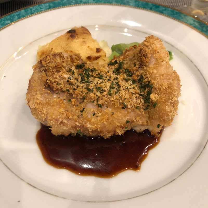 鶏の粒マスタードソース(コースのなかの一皿)(ビストロ ラ ベルポルト )