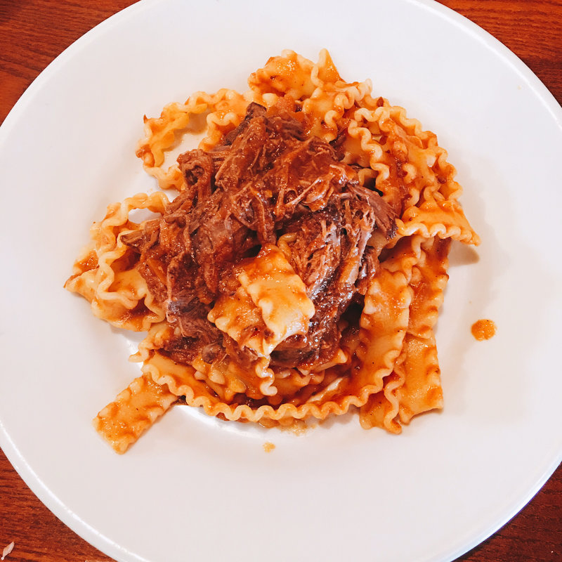 鹿の赤ワイン煮込みパスタ(OSTERIA il FUOCO オステリア イル フオッコ)