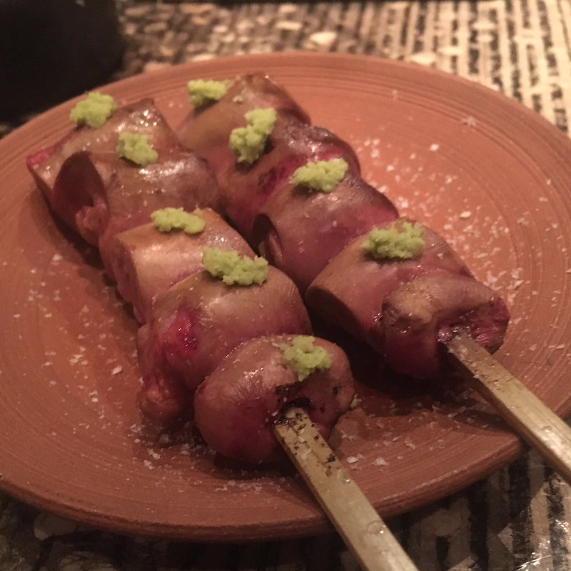 白レバー塩(炭火串焼 千串屋 六本木店 )