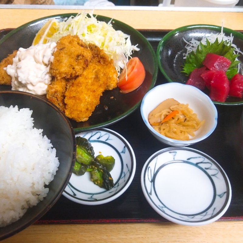 カキフライ定食(定食 卓味)