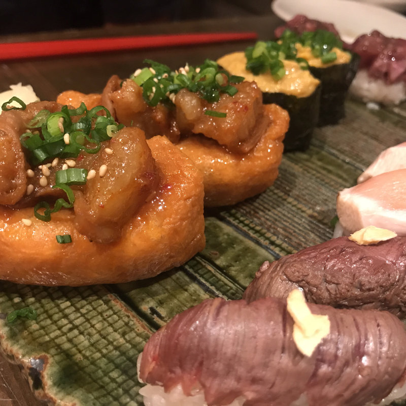 (裏天王寺 肉寿司)