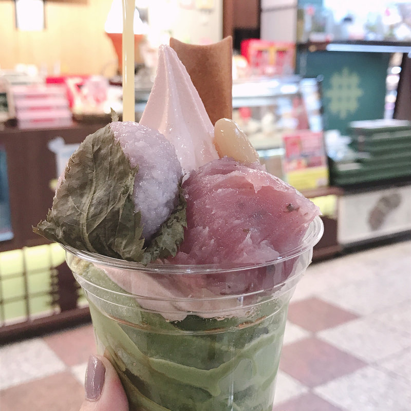 春咲きさくらあんみつ(京都嵐山 豆とろう)