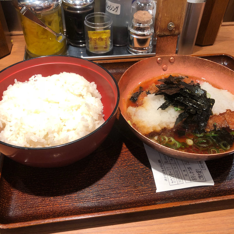 おろしかつ丼(元祖 変わりかつ丼・親子丼 祭太鼓 阪急三番街店)