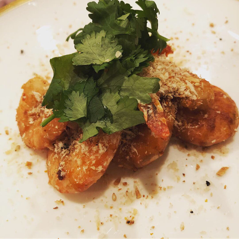 海老のガーリックフライ(桃花苑)