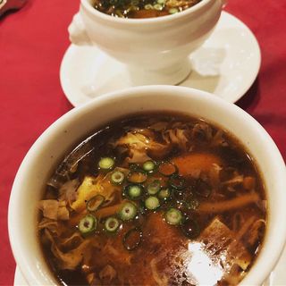 海老の酸辣湯スープ(桃花苑)