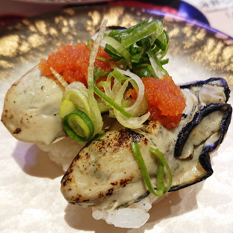 かきにぎり(回転寿司がんこ エキマルシェ新大阪店)