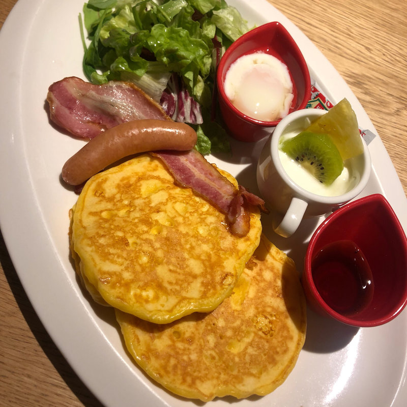 森のチーズパンケーキ バランスプレート(むさしの森珈琲 蕨店)