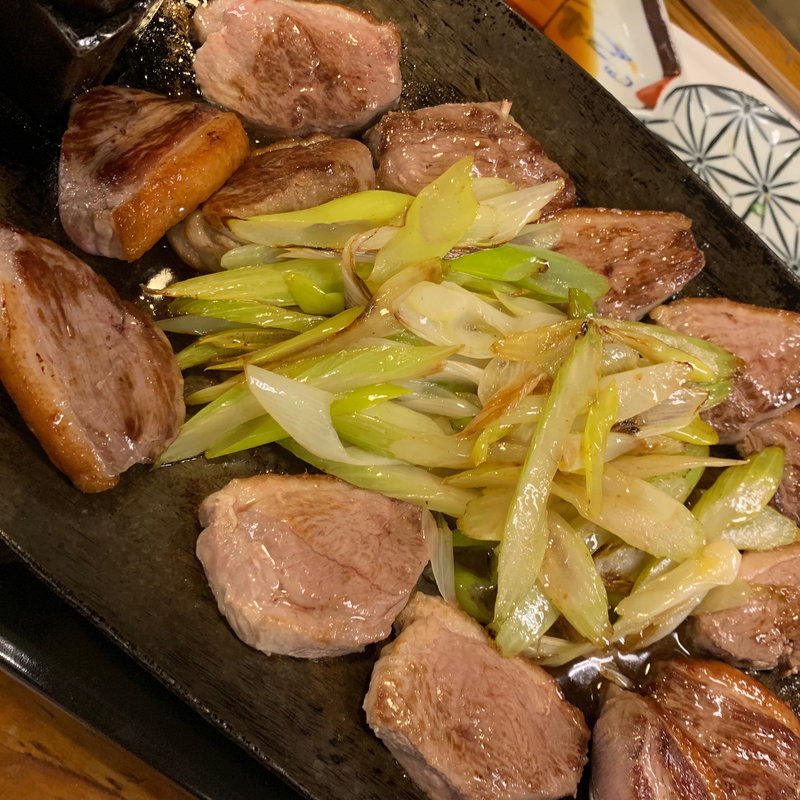 鴨鍬焼き(かも料理専門店 まりも 本店)