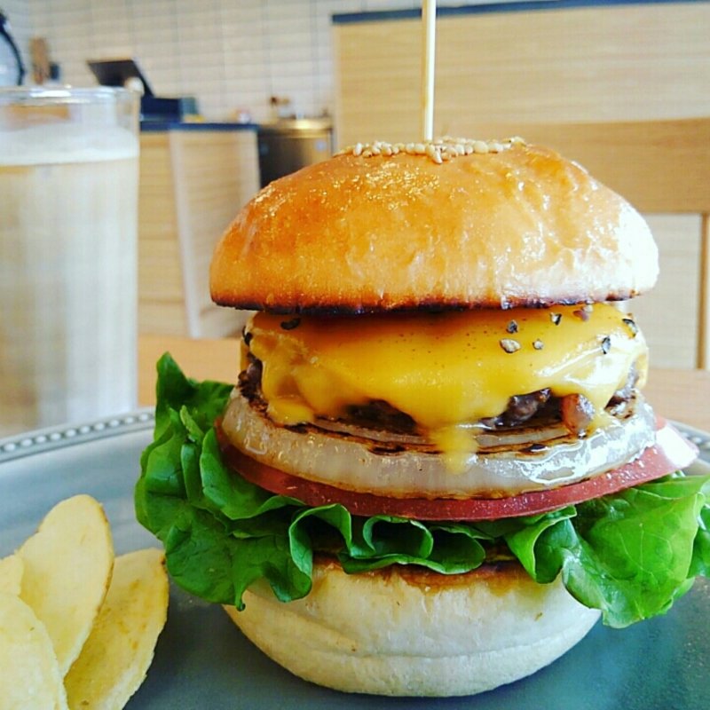 グラスドチーズバーガー(BLANC coffee stand)