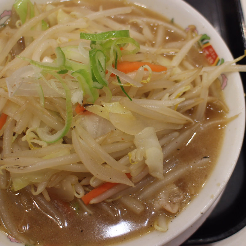 被災地復興応援メニュー/野菜煮込みラーメン(餃子の王将 狸小路5丁目店)