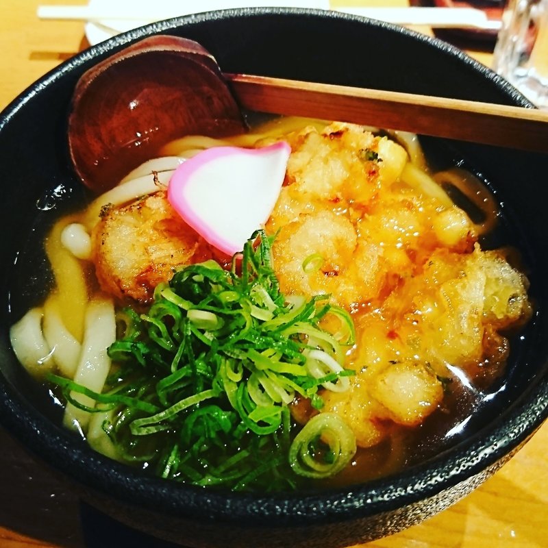 かき揚げうどん(雅楽 （がらく）)