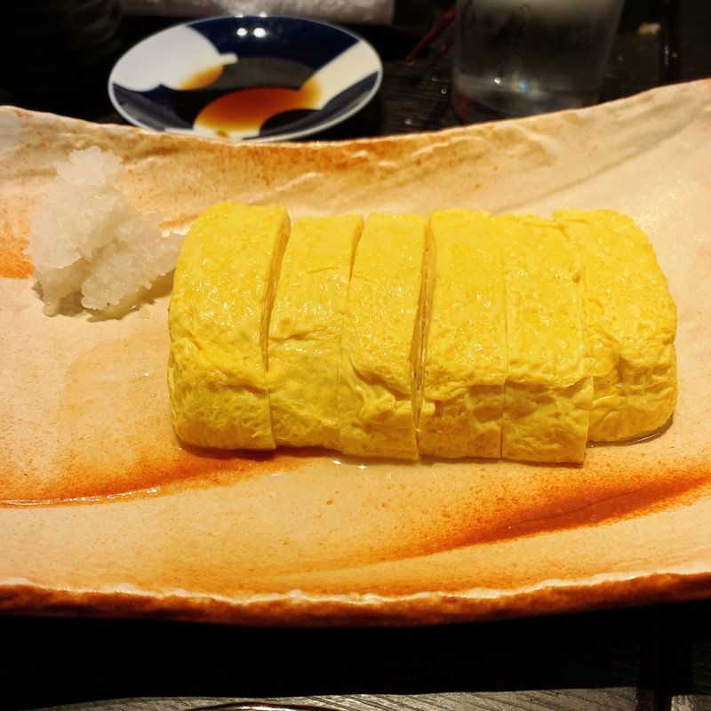 濃厚玉子の出汁巻き(炉端の佐藤 中目黒本店)