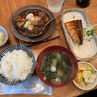 和牛煮込み（煮玉子入り）日替りメニュー(あぶくま亭)