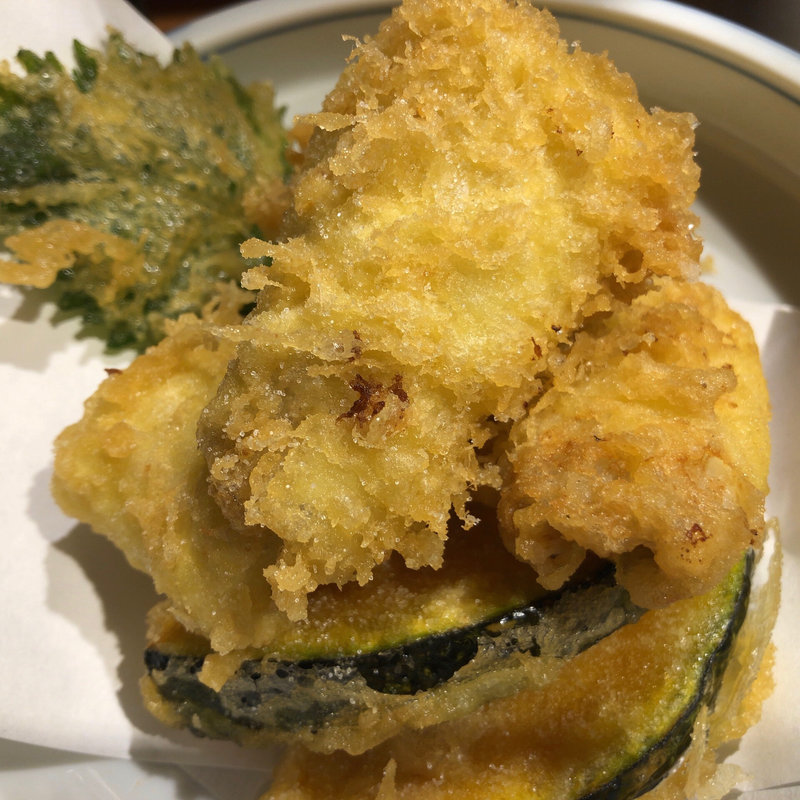 活穴子の天ぷら(高はし)