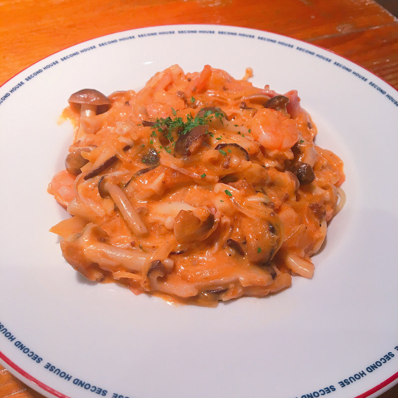 エビときのこのミートクリームソース(セカンドハウス 北山店 （SECOND HOUSE）)