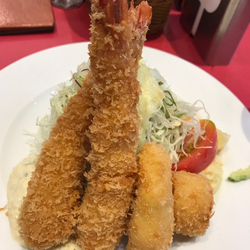 海老フライ・カキフライ・クリームコロッケ(レストラン 七條 (シチジョウ))