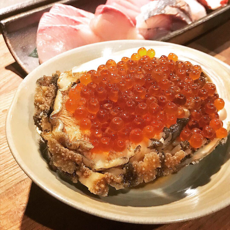 鮑のいくらのせ(かがやき)