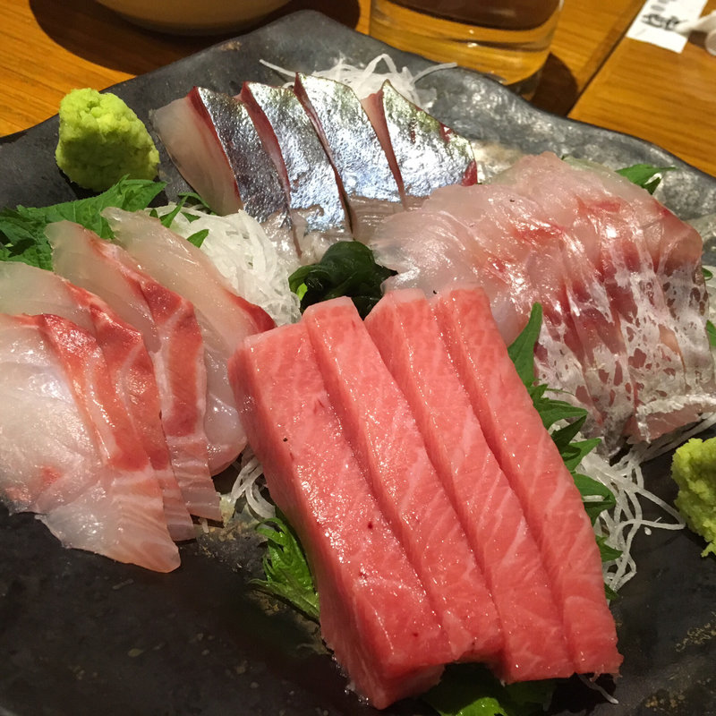 刺身盛り合わせ(茅場町居酒屋つまみ菜)