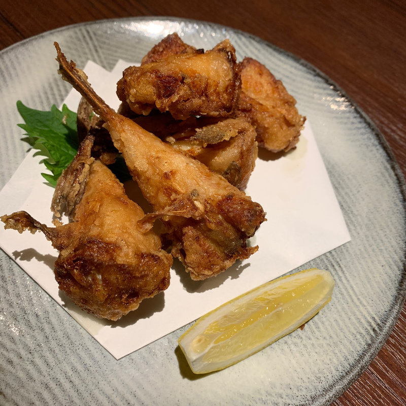 かなとふぐの唐揚げ(博多ほてい屋 冷泉町店)