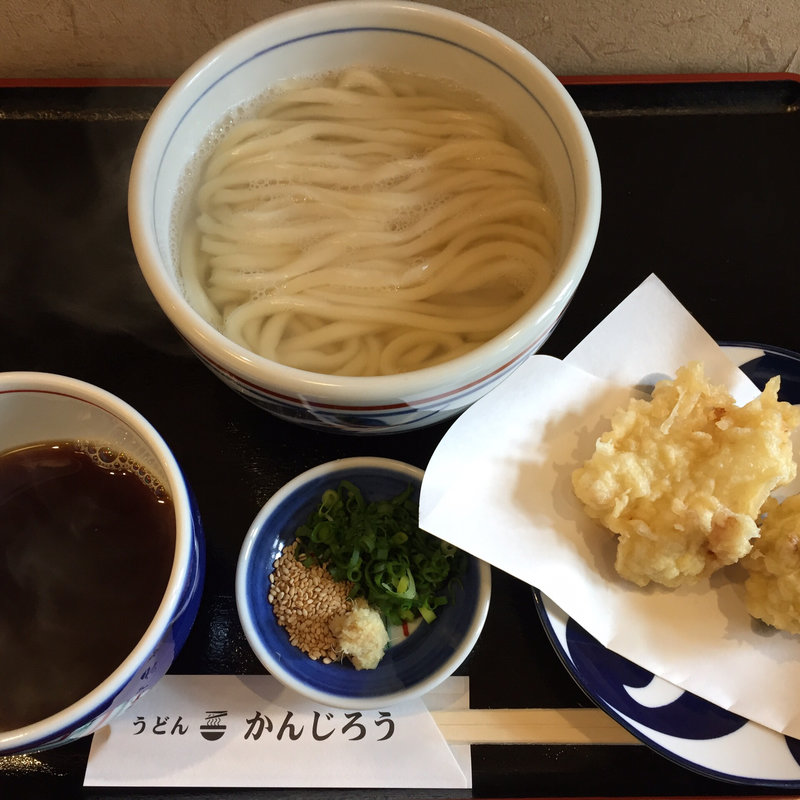 釜揚げうどんとり天(かんじろう)