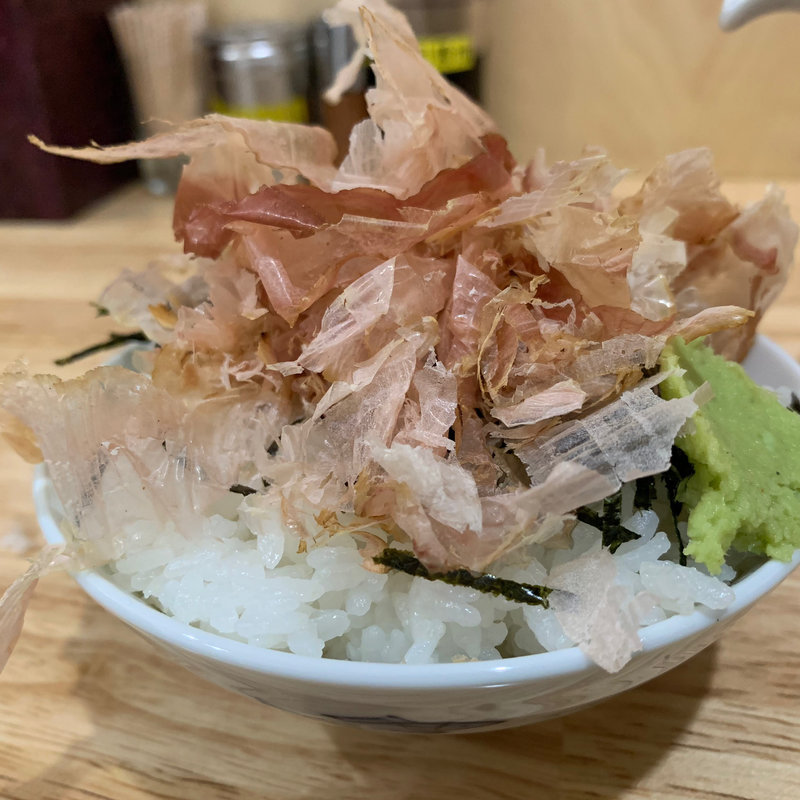 花鰹と山葵飯(中華そば ユー リー （中華そば You Lee）)