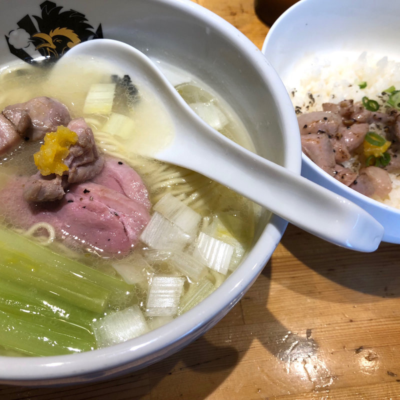 鴨中華そば(塩)(真鯛らーめん 麺魚 )