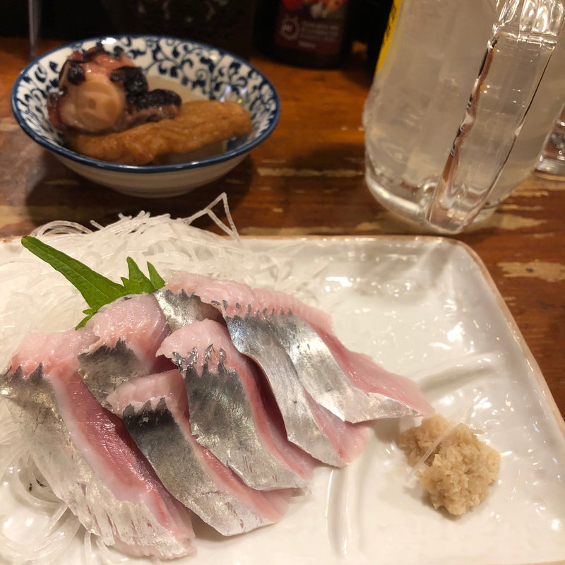 にしんの刺身(居酒屋 はこはち漁港)