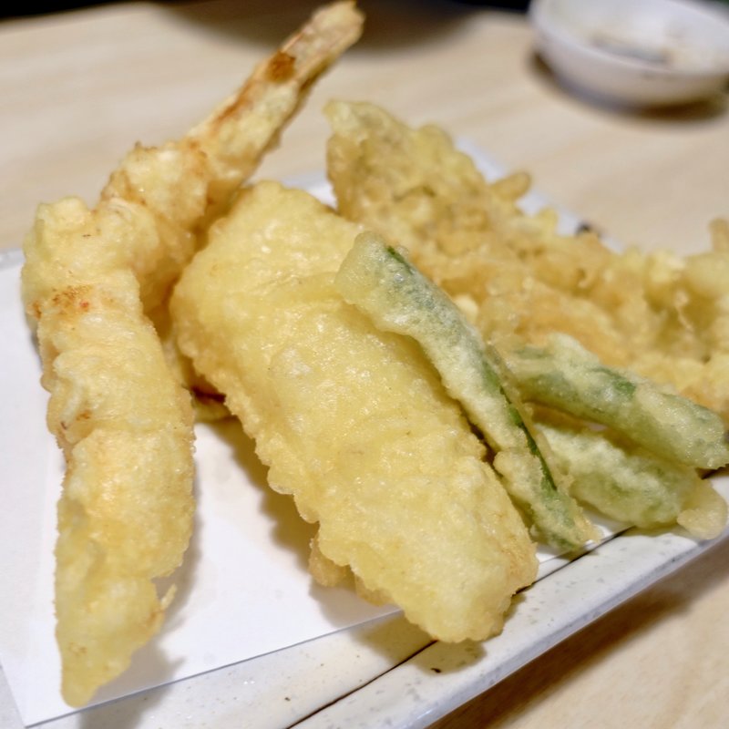 天ぷら5種盛り(立ち呑み天ぷら 魚漁 京橋店)