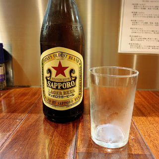 サッポロラガービール（瓶）(らぁめん冠尾)