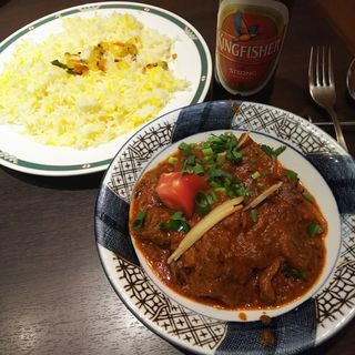 カラチ風ラムカライ(ハリマ ケバブ ビリヤニ （Halima kebab biryani）)