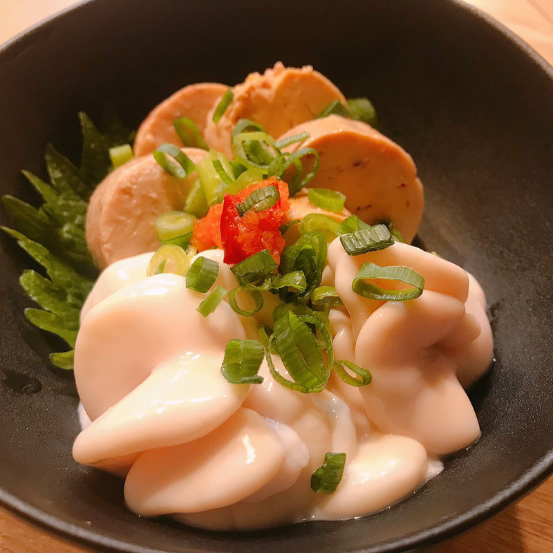 あん肝と白子の痛風盛り(三田魚介センター)