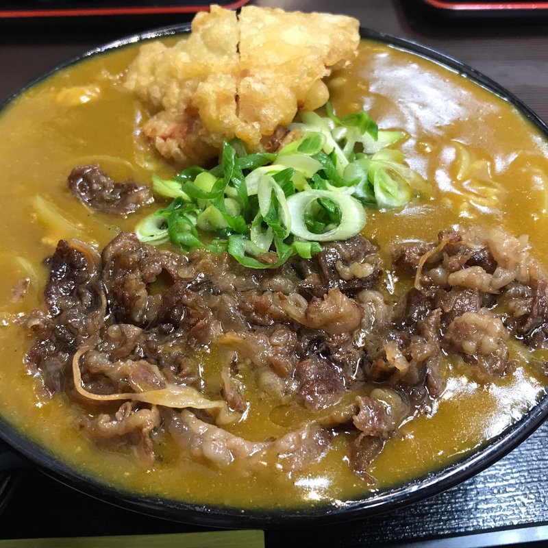 肉カレーうどん(極楽うどん Ah−麺)