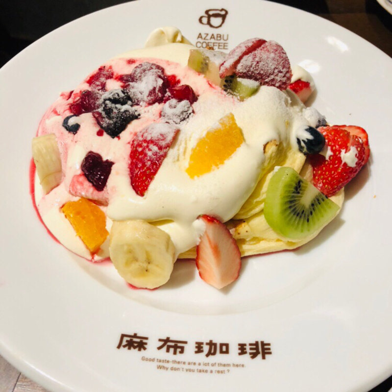 フルーツパンケーキ(麻布珈琲 恵比寿館)