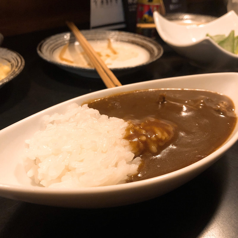 一口カレー(新橋 牛もつ DAI)