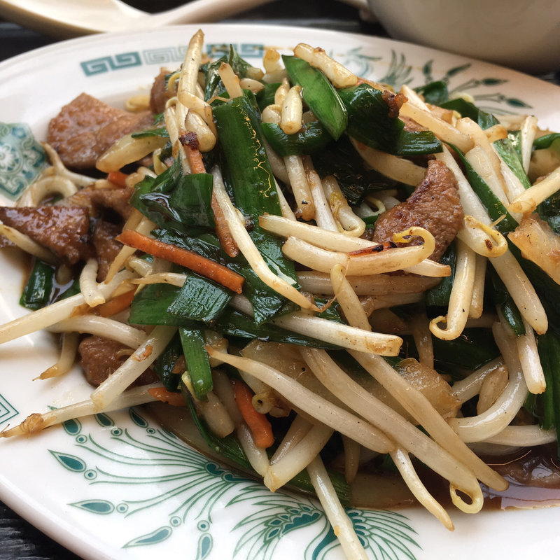 レバニラ炒め定食(日高屋 溝の口Qiz店)