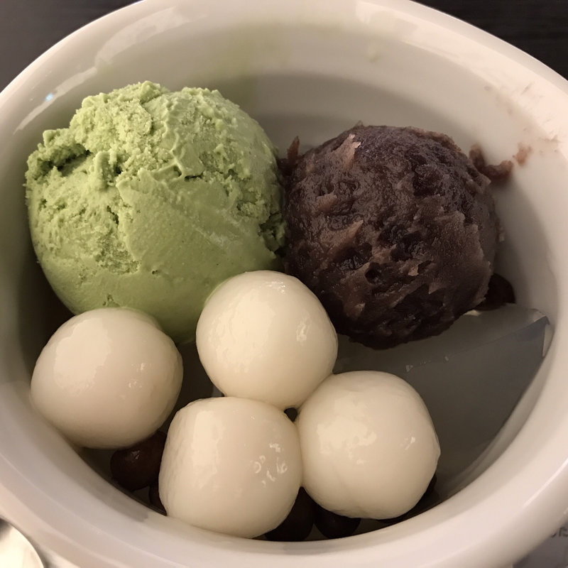 抹茶クリームあんみつ(nana's green tea 町田modi店)