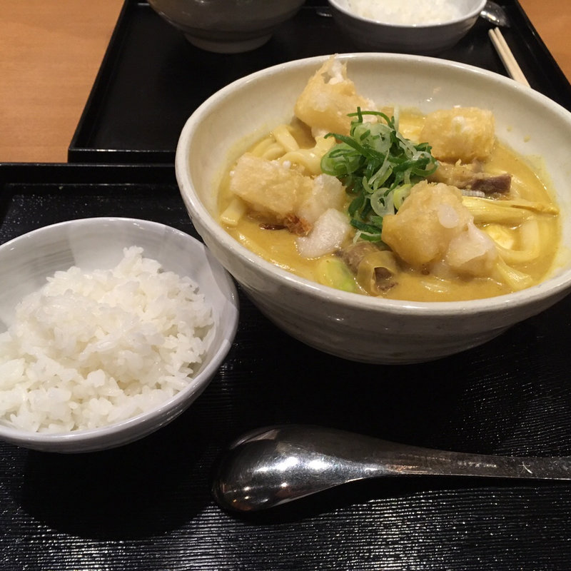 揚げもちカレーうどん(カレーうどん 千吉 新木場店)