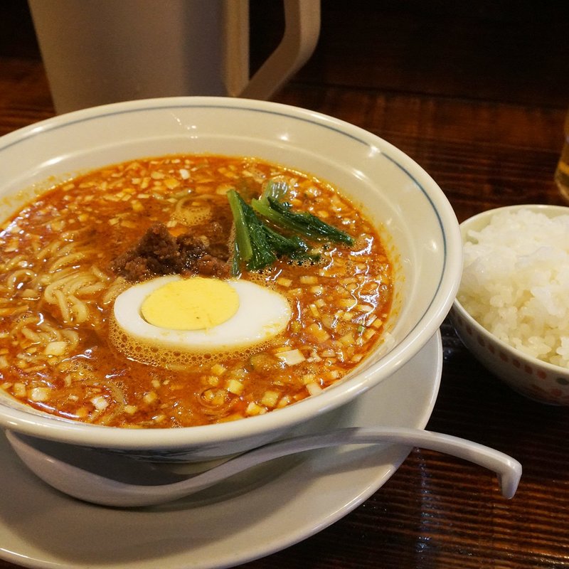 タンタンメン+ライス小セット(しま屋)