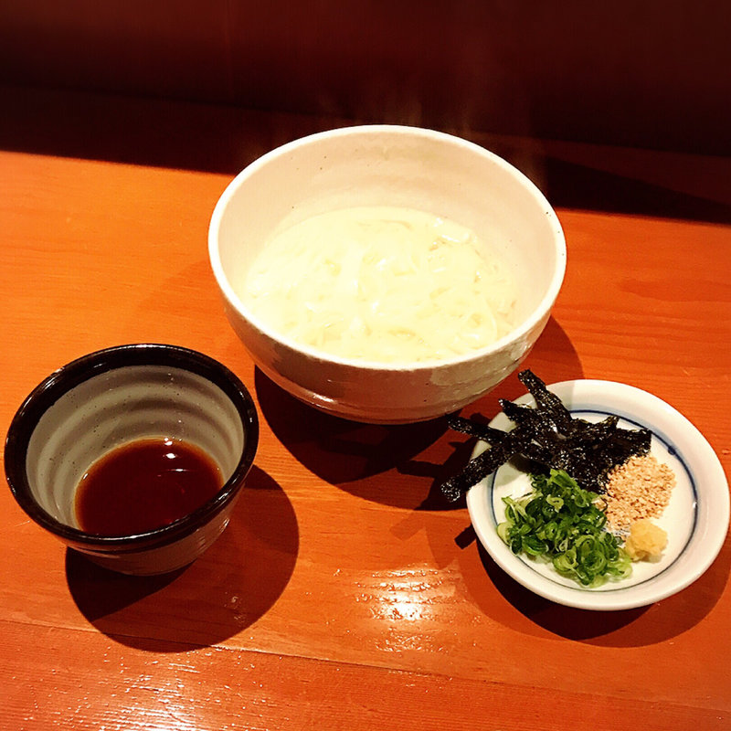 稲庭うどん(湯だめ)(居酒屋あふ )