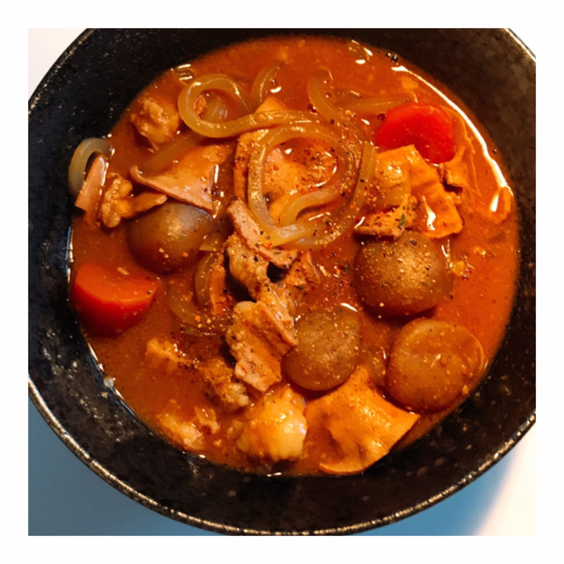 モツ煮込みうどん まかない(田園調布シークレットパスタ会)