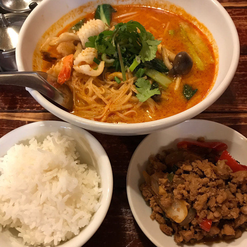 トムヤムクンラーメン(タイ屋台サバイチャイ・錦糸町)