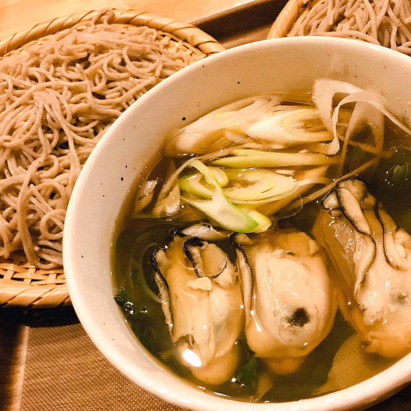 牡蠣そば(蕎麦 たぐる)