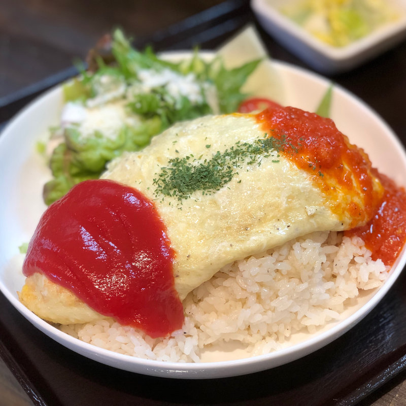 オムライス定食(のどか牧場直営 たまご屋キッチン)