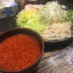 廣島つけ麺(冷) 特(廣島つけ麺本舗ばくだん屋 名古屋店)
