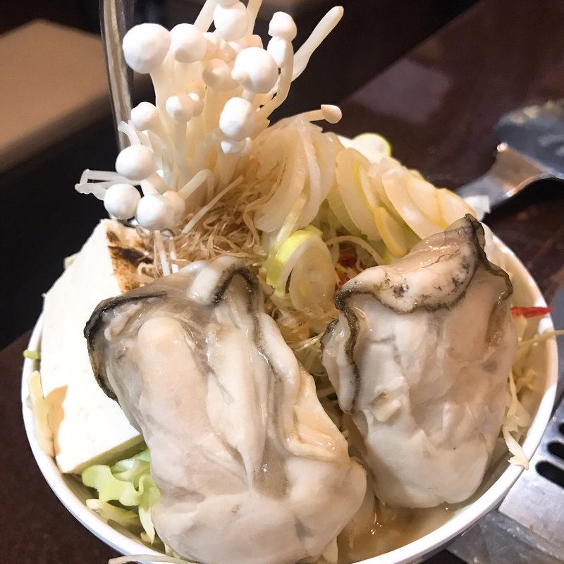 カキの土手鍋風もんじゃ(もん吉)