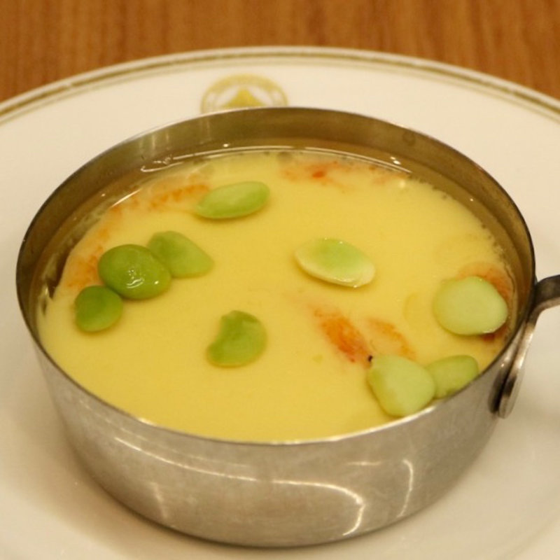 桜海老と枝豆のロワイヤル(姫沙羅)