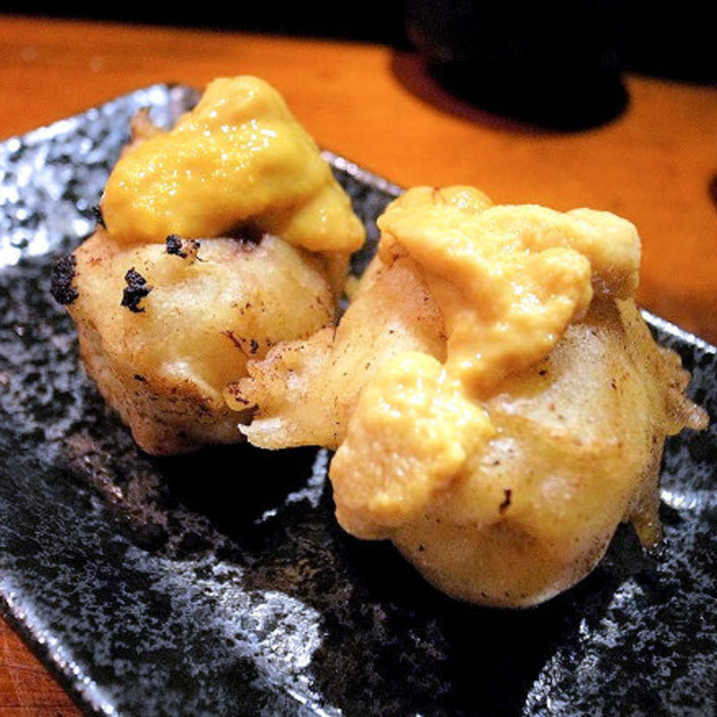 和牛メンチカツ 生ウニがけ(きになるき )