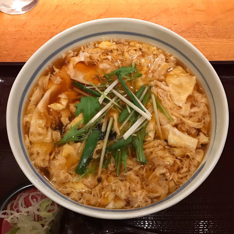 かき玉子そば(蕎麦酒処 つきじ亭)