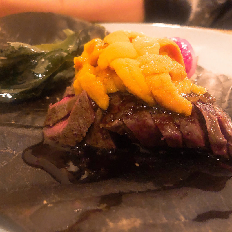 黒毛和牛の朴葉焼き(アルフォルノ)